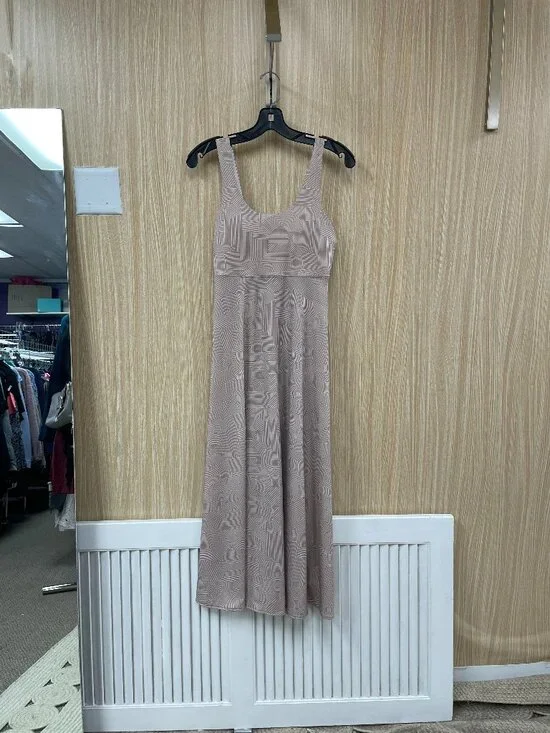 Prana Tan Print Dress Size Small - Picture 1 of 4